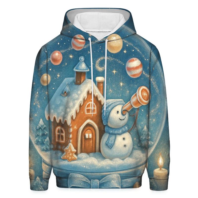 Gingerbread Observatory Snow Globe hoodies fashion