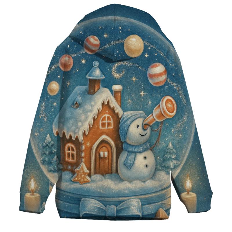 Gingerbread Observatory Snow Globe hoodies fashion