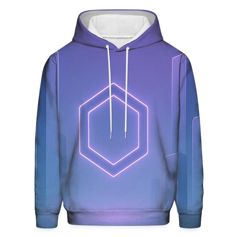 Indigo Mist Geometry Sanctuary zip-up hoodies