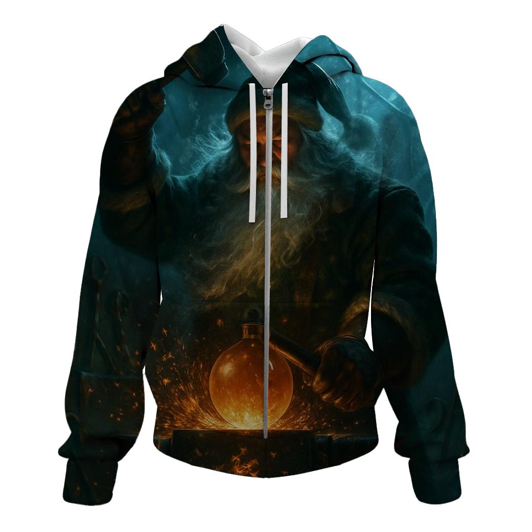 Aurora Forge Santa graphic hoodies