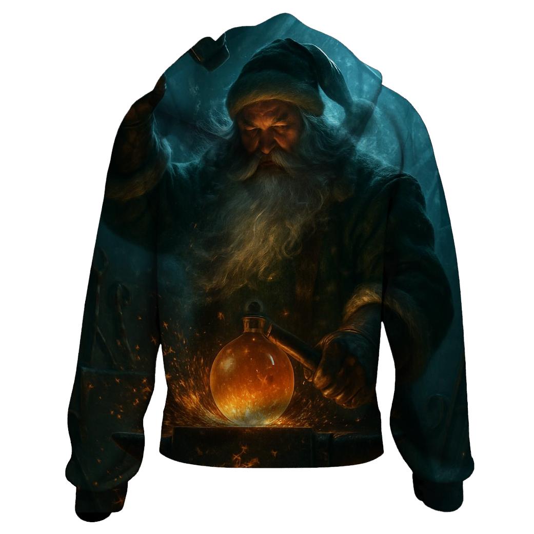 Aurora Forge Santa graphic hoodies