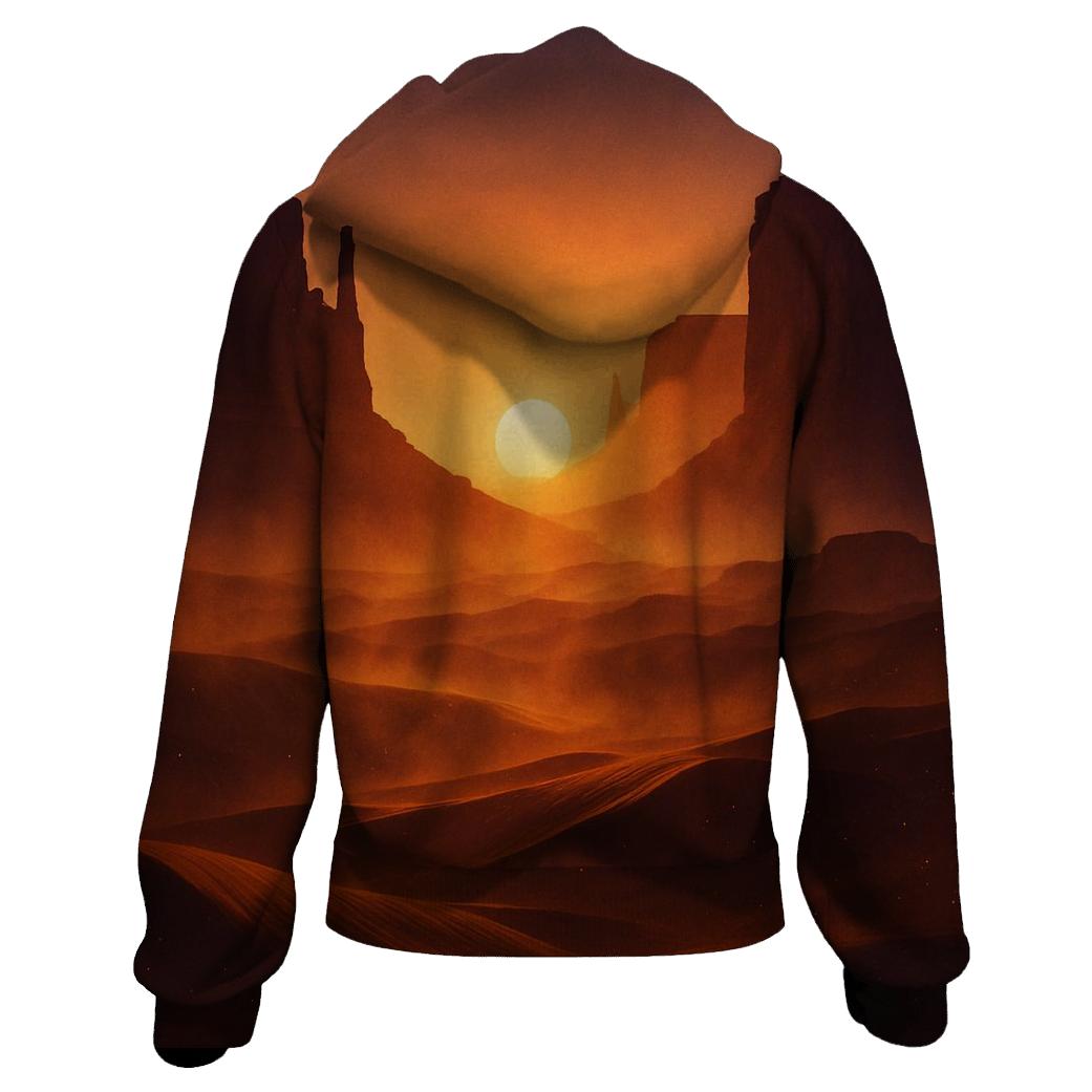Canyon Of The Slow Sun zip-up hoodies