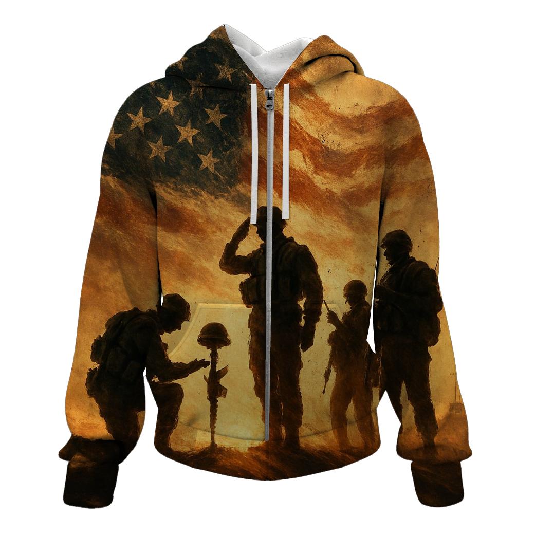 Desert Oath Beneath A Torn Banner Sky hoodie trends