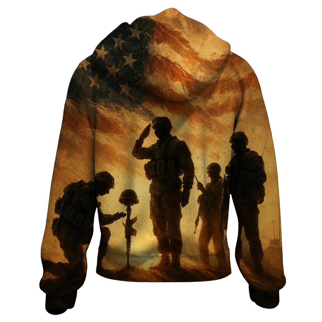 Desert Oath Beneath A Torn Banner Sky hoodie trends