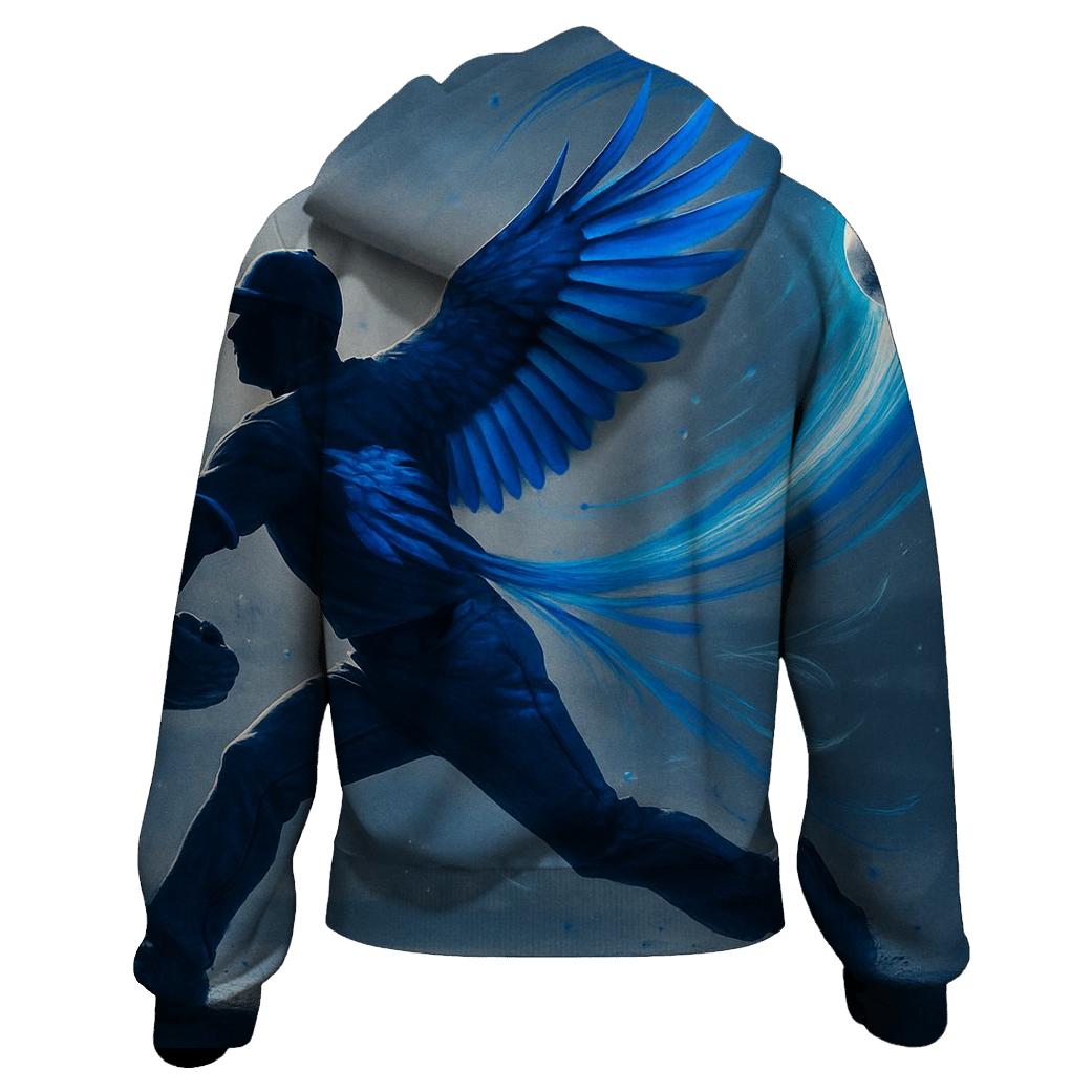 Midnight Arc Slider With Blue Jays Wings premium hoodies