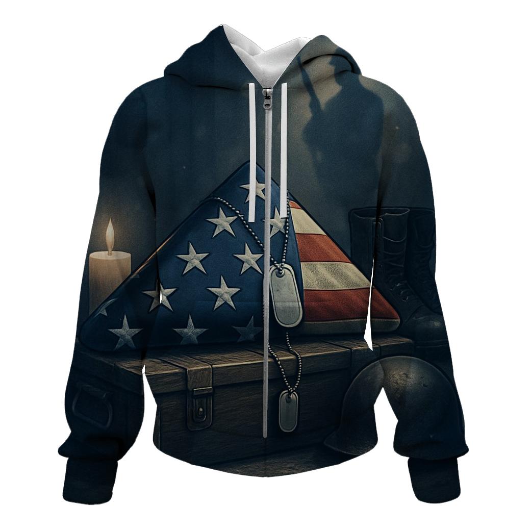 Folded Flag And Silent Gear Relic hoodies fashion