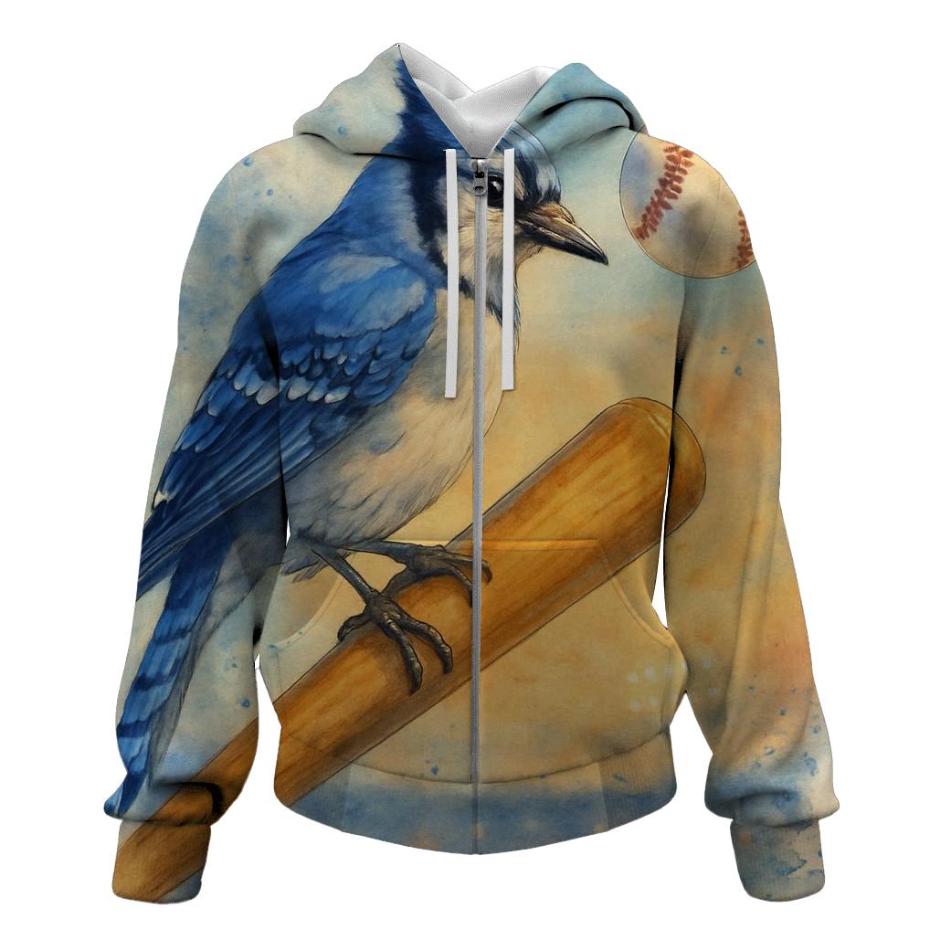 Bat Perch Reverie Blue Jays At Dusk premium hoodies