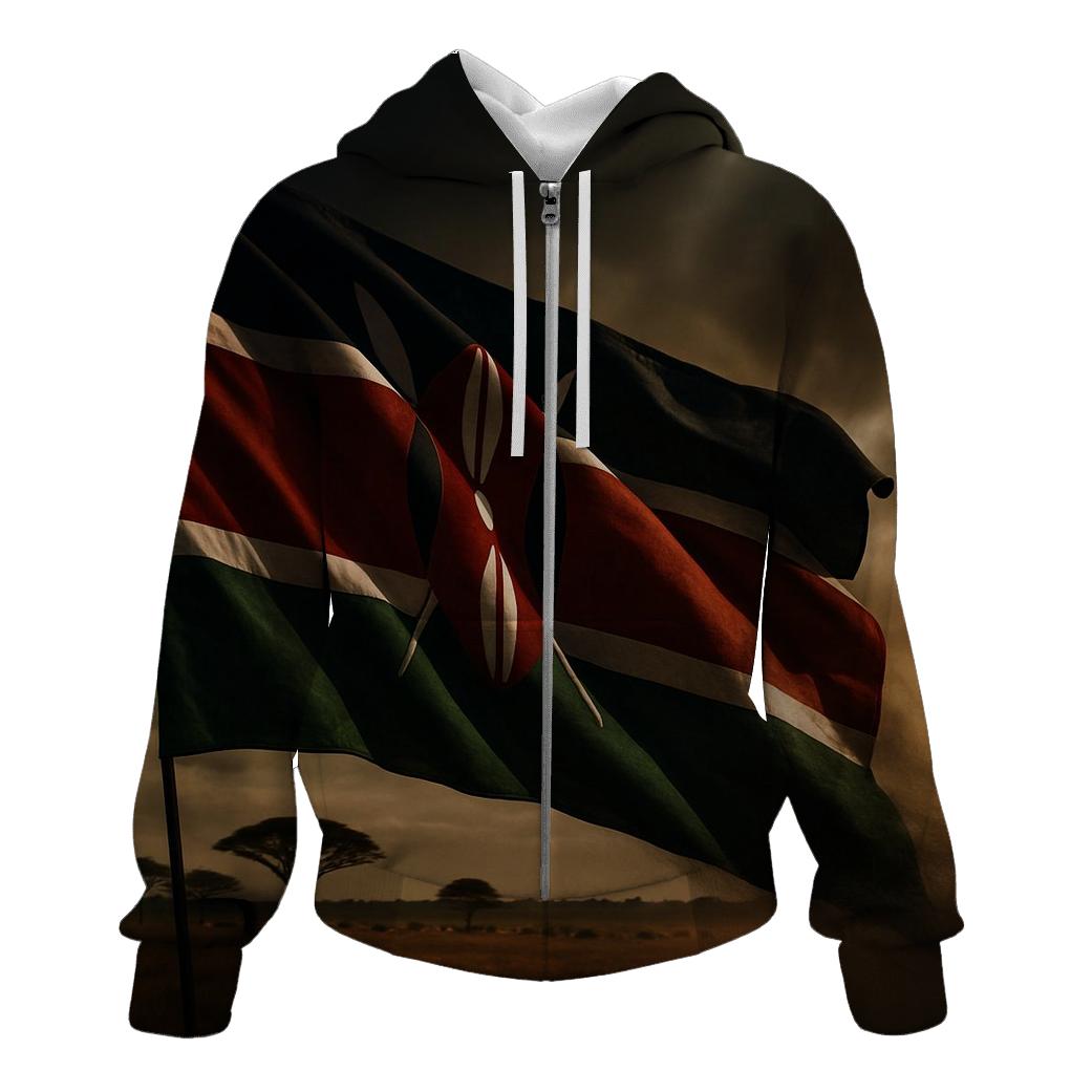 Savanna Storm Crest Of Kenya premium hoodies