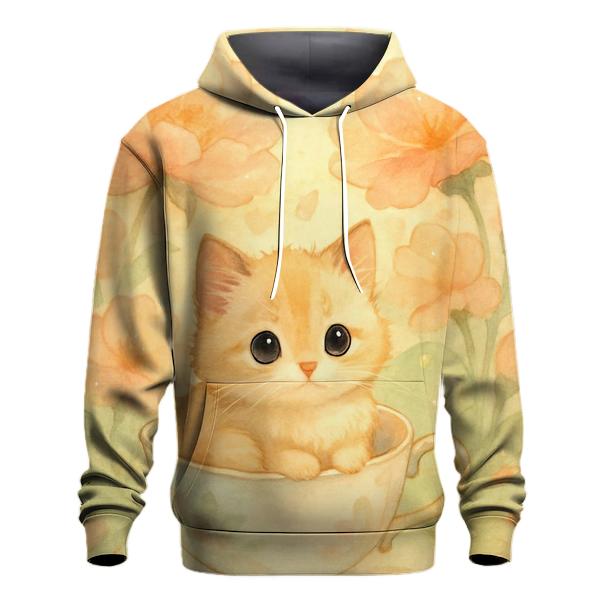 Sunrise Tea Garden Kitten Nap hoodie trends