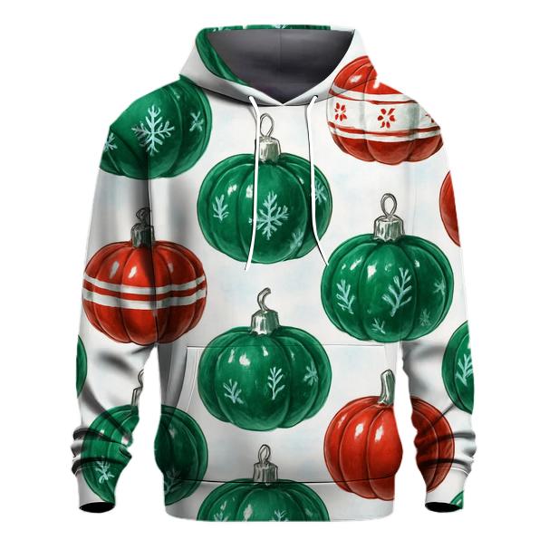 Ornament Pumpkin Grid On White Background embroidered hoodies