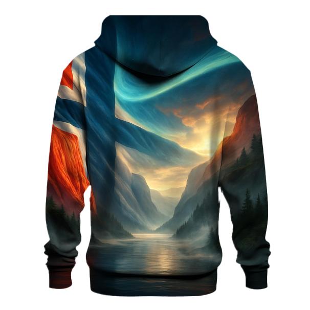 Aurora Fjord Flag Of Norway hoodie trends