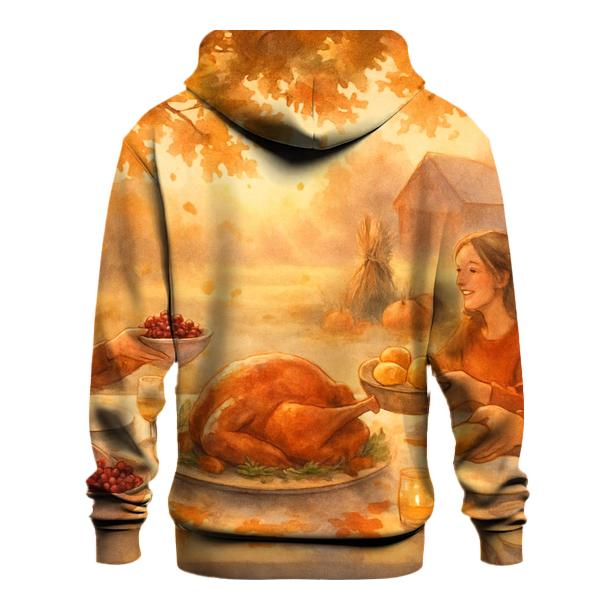 Autumn Feast Under A Sunbeam Canopy lightweight hoodies