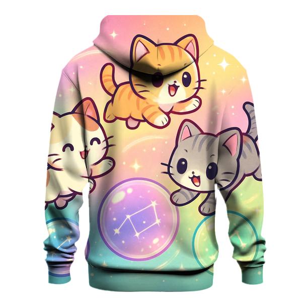 Starlight Bubble Orbit Kittens pullover hoodies