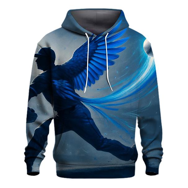 Midnight Arc Slider With Blue Jays Wings pullover hoodies