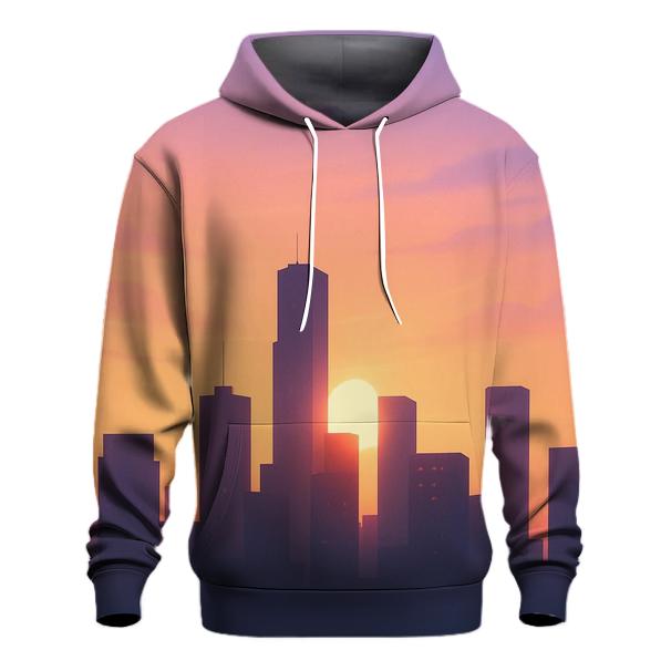Skyglass City Afterglow embroidered hoodies