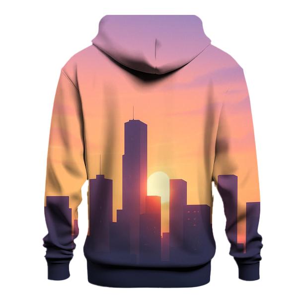 Skyglass City Afterglow embroidered hoodies