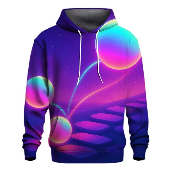 Neon Orbit Playground premium hoodies