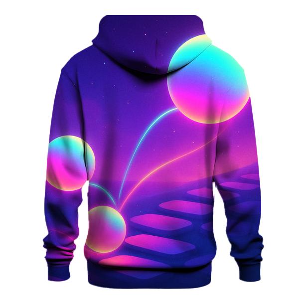 Neon Orbit Playground premium hoodies