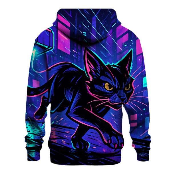 Neon Alley Courier Cat hoodie trends