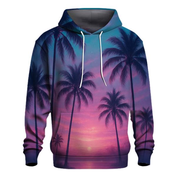 Aurora Palm Mirage premium hoodies