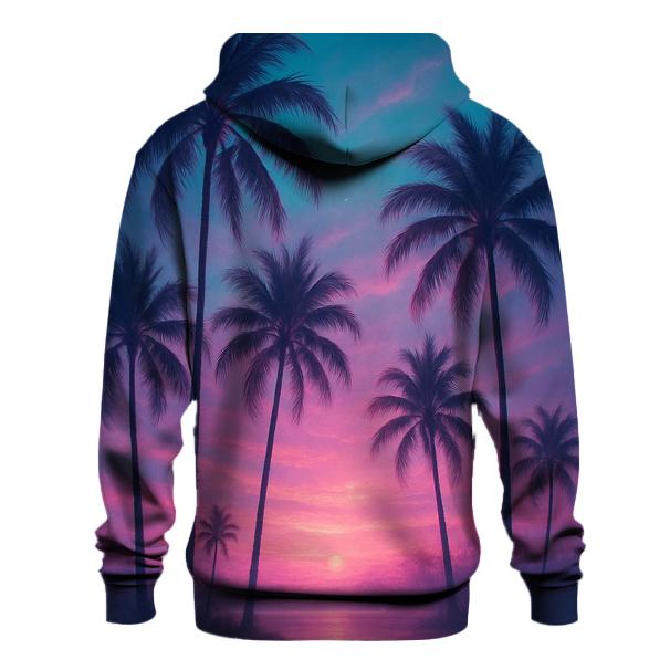 Aurora Palm Mirage premium hoodies