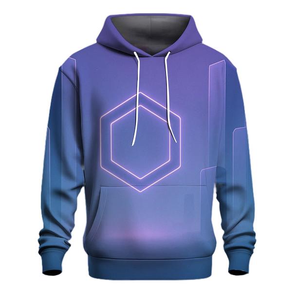 Indigo Mist Geometry Sanctuary graphic hoodies