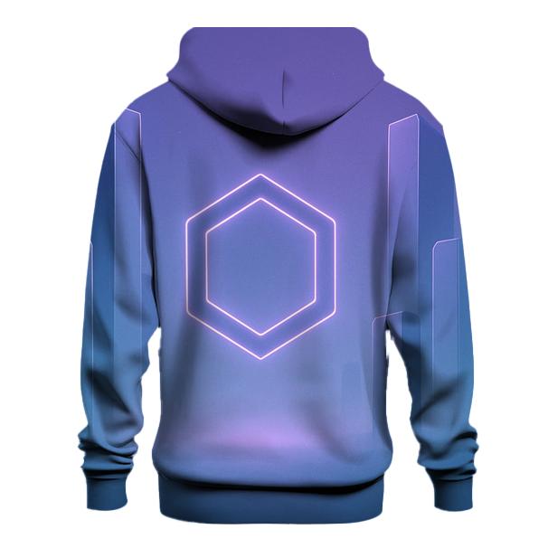Indigo Mist Geometry Sanctuary graphic hoodies
