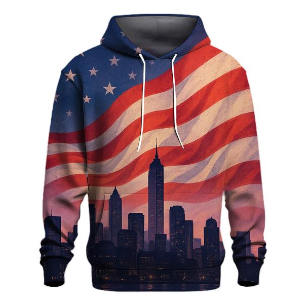 Skyline Flag Horizon Merge printed hoodies