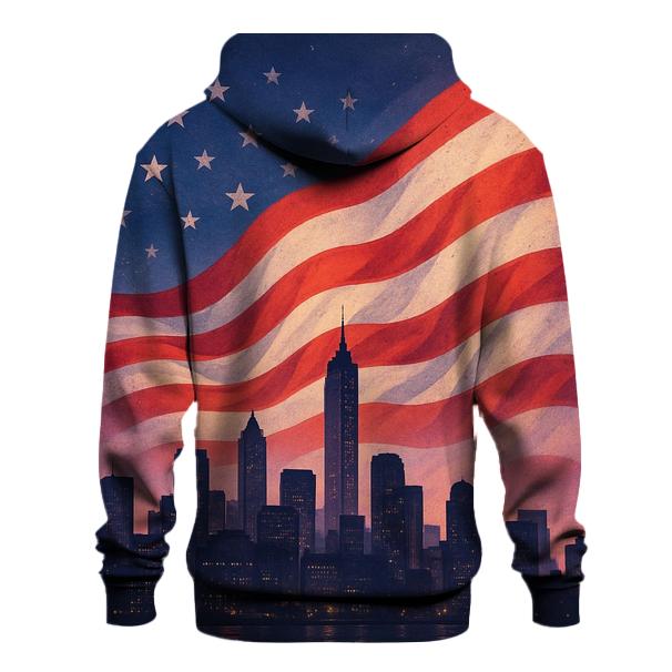 Skyline Flag Horizon Merge printed hoodies