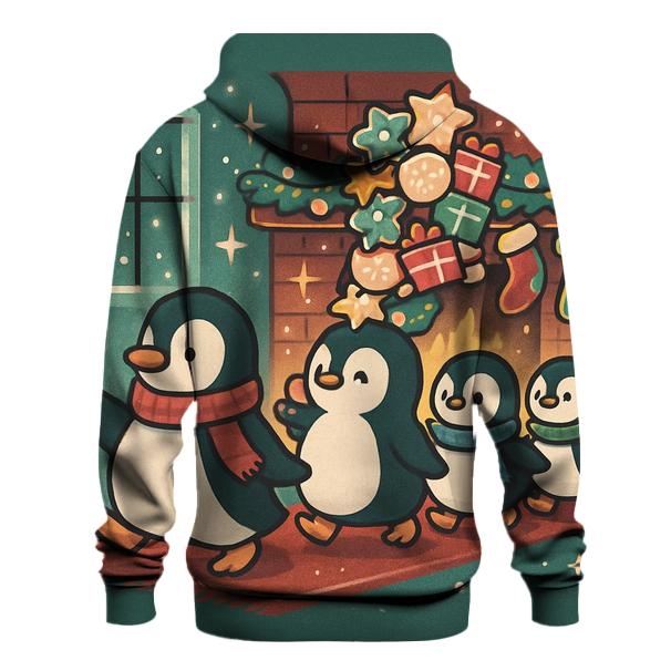 Penguin Cookie Parade At The Fireplace hoodie trends