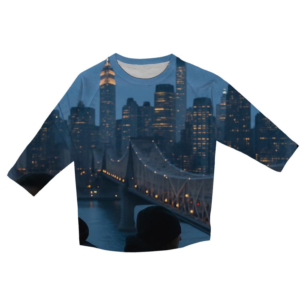Blue Hour Through The Roosevelt Island Tram cotton quarter sleeve shirts