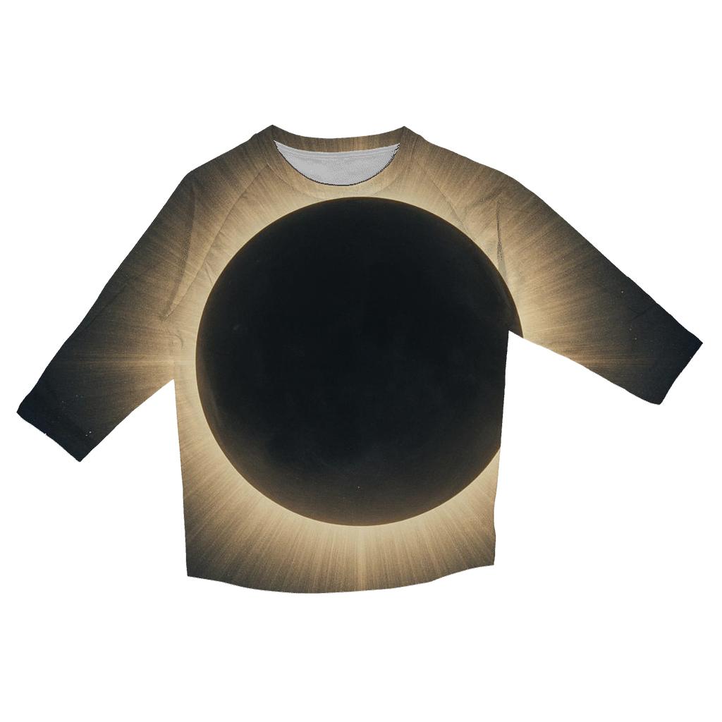 Eclipse Corona Petal Halos casual three quarter sleeve shirts