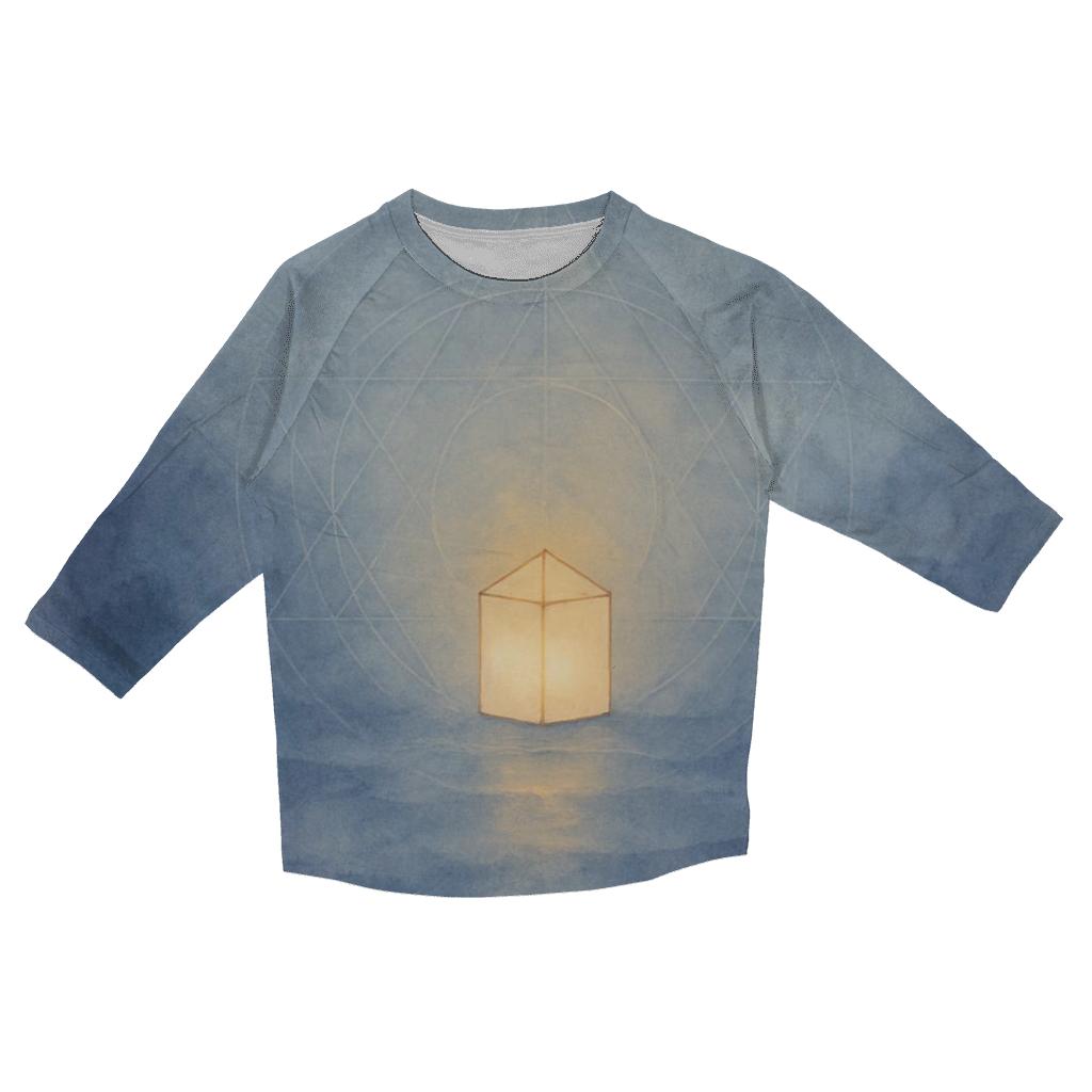 Lantern Within The Mist casual three quarter sleeve shirts