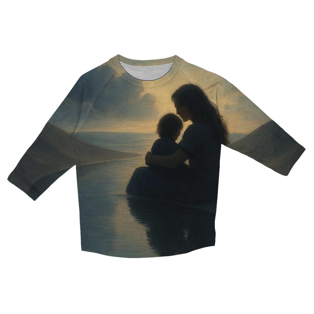 The Quiet Harbor Where Every Storm Learns To Rest fashion 3/4 sleeve shirts