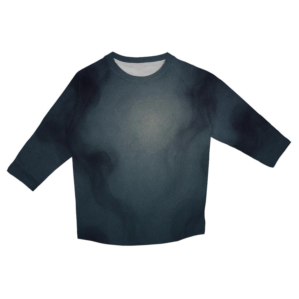 Moonlit Ink Diffusion custom 3/4 sleeve shirts