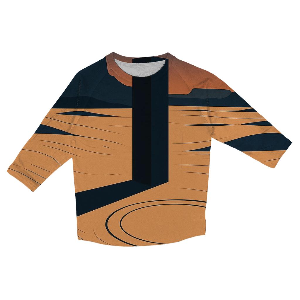 Desert Monolith Time Portal designer 3/4 sleeve blouses