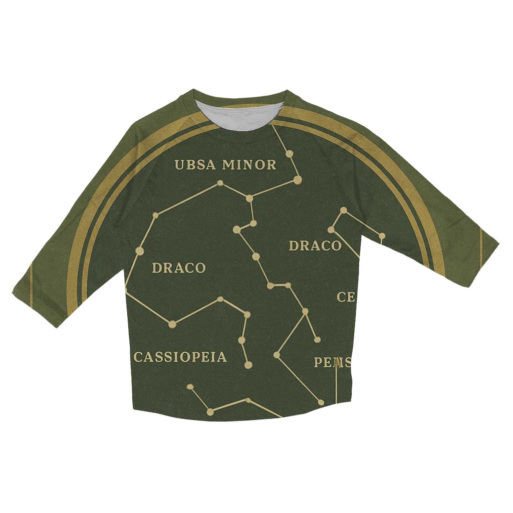 Retro Observatory Field Guide Cover trendy 3/4 sleeve tops