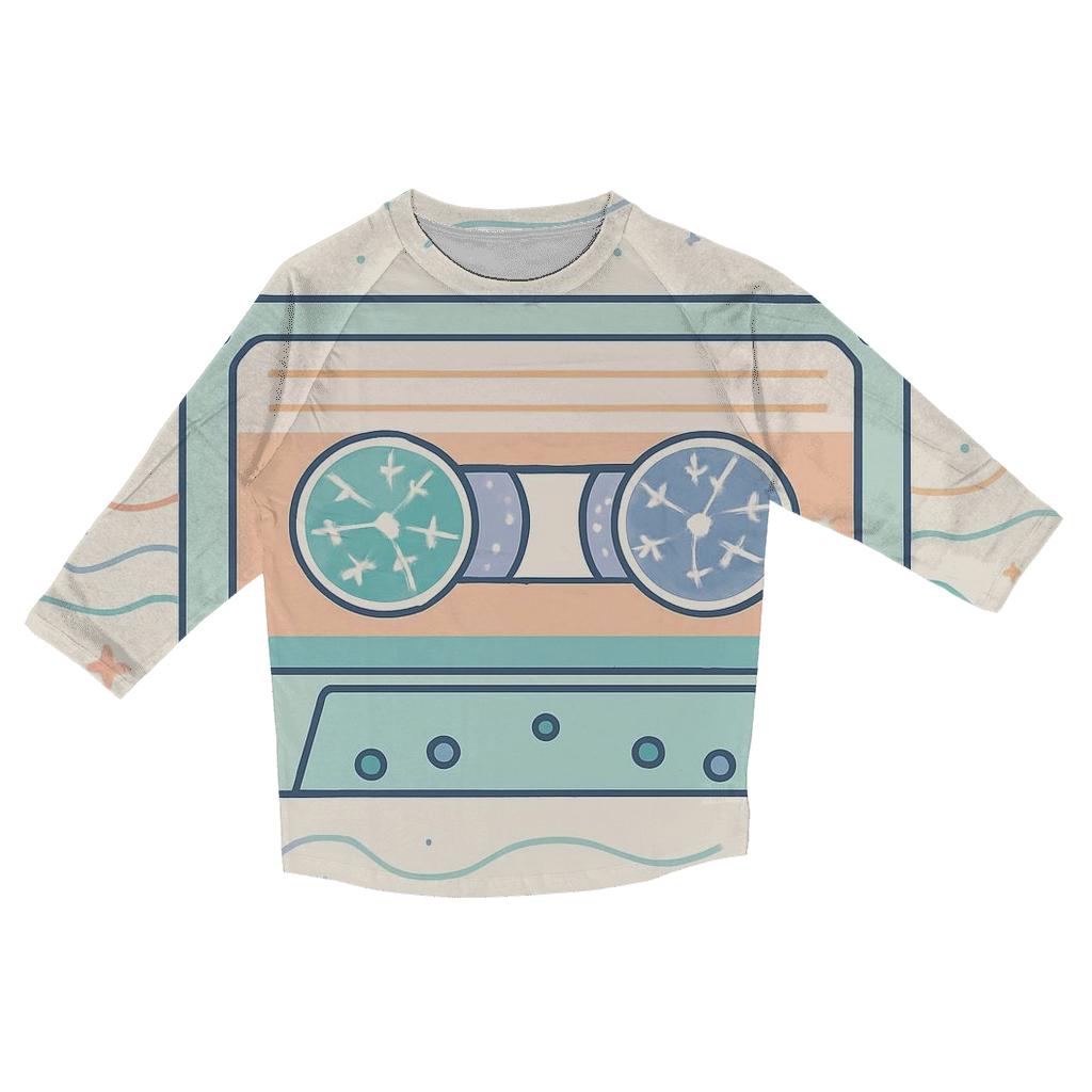 Cassette Constellation Map custom 3/4 sleeve shirts