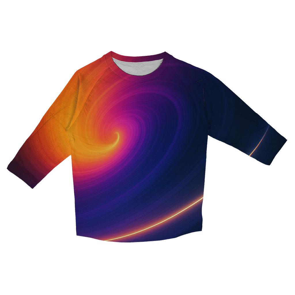 Solar Flare Ring Gradient fashion 3/4 sleeve shirts
