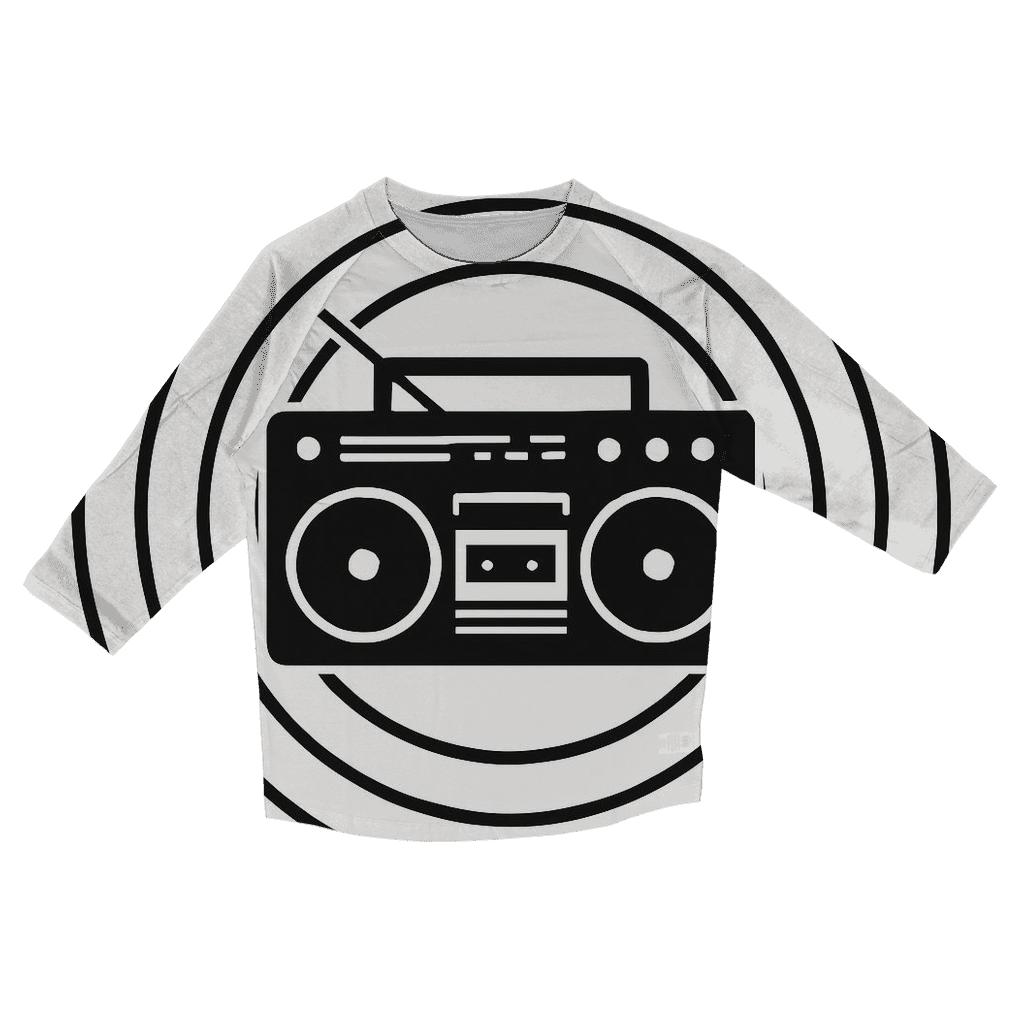 Monochrome Boombox Shadow Cast personalized 3/4 sleeve tees