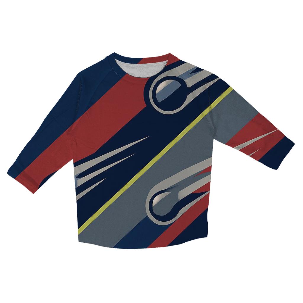 Chromed Comet Racing Stripes casual three quarter sleeve shirts