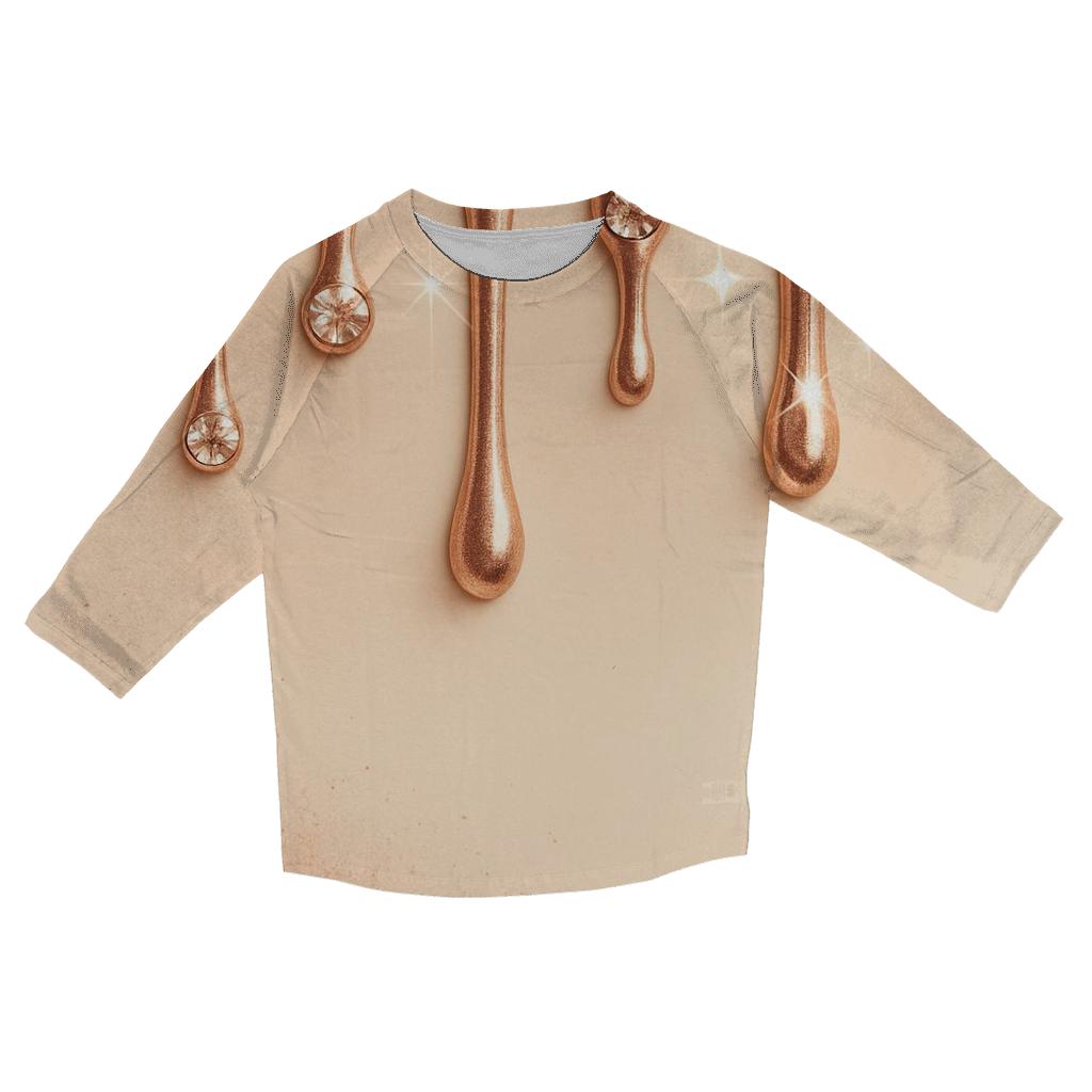 Rose Gold Meteor Drip Gallery cotton quarter sleeve shirts