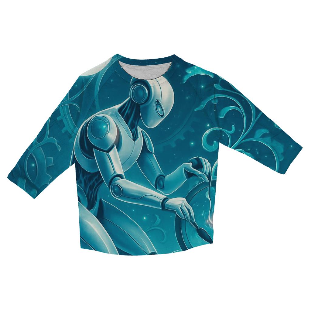 Clockwork Orbit Garden designer 3/4 sleeve blouses