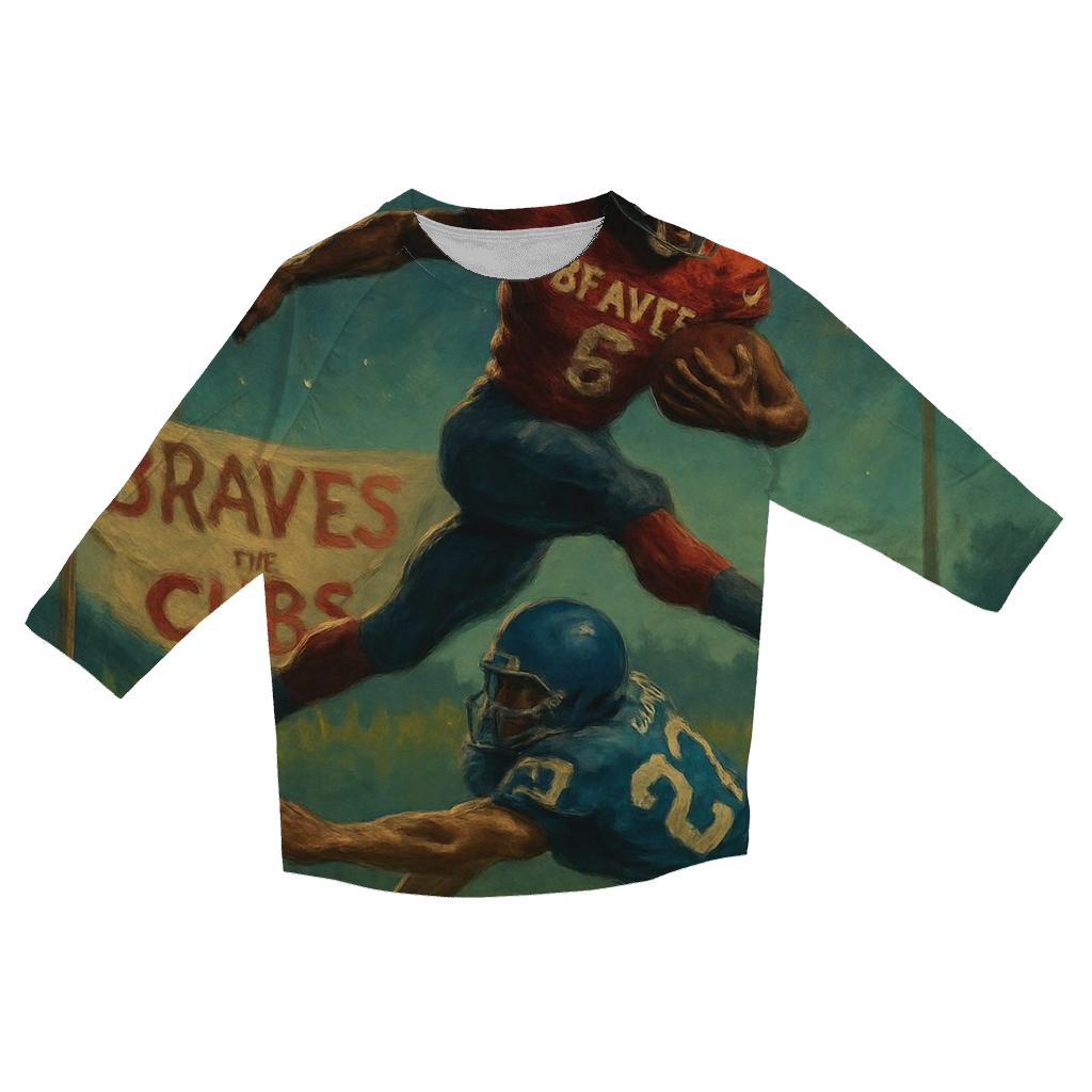 Cornfield Night Lights Rivalry Charge fashion 3/4 sleeve shirts