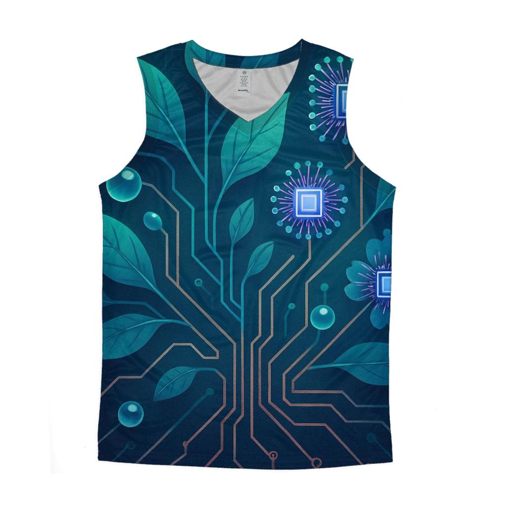 Aurora Circuit Garden sports performance tank tops
