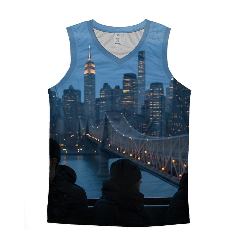 Blue Hour Through The Roosevelt Island Tram trendy fitted tank tops