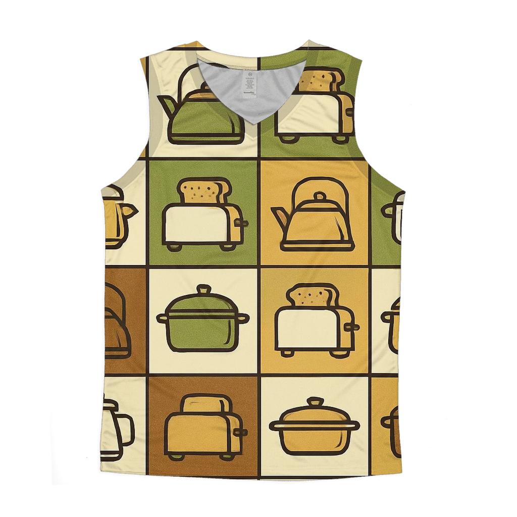 Avocado Kitchen Tile Groove sports performance tank tops