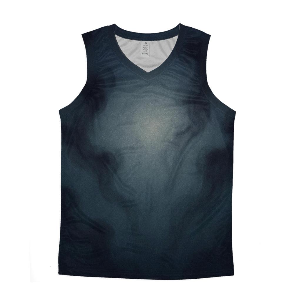Moonlit Ink Diffusion trendy fitted tank tops