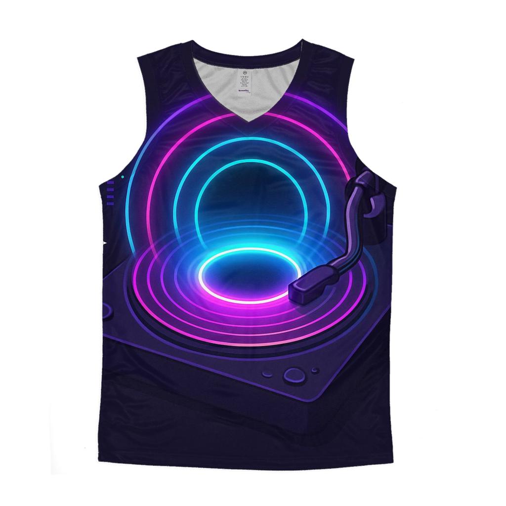 Neon Turntable Portal stylish racerback tanks
