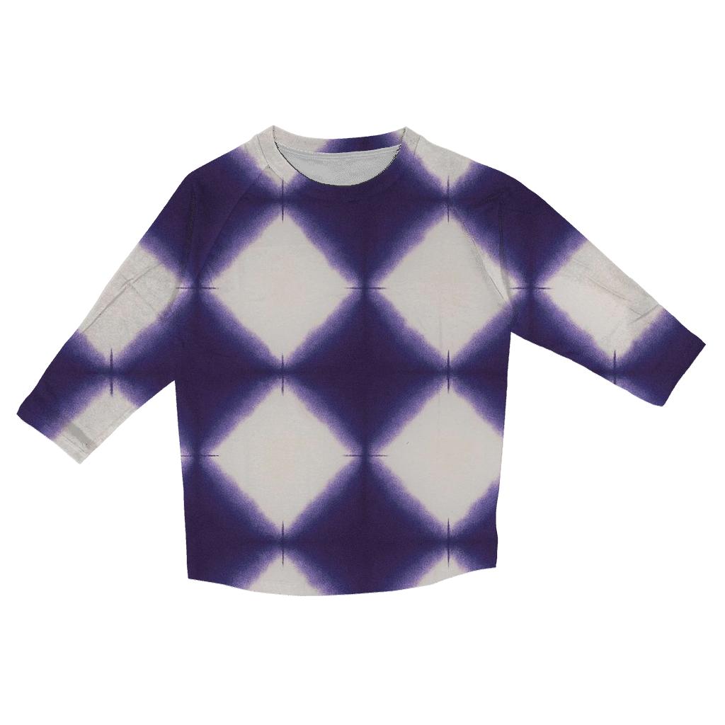 Itajime Nebula Lattice Clamp Resist stylish quarter sleeve tops